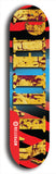 Jawn brand North American maple skateboard deck designed by underground artist BellyRash -- available in widths between 7.5 to 8.5 inches in both mellow concave and steep concave shapes. 
