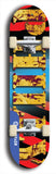 Jawn brand North American maple skateboard deck designed by underground artist BellyRash -- available in widths between 7.5 to 8.5 inches in both mellow concave and steep concave shapes. 