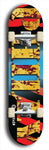 Jawn brand North American maple skateboard deck designed by underground artist BellyRash -- available in widths between 7.5 to 8.5 inches in both mellow concave and steep concave shapes. 