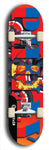 Jawn brand North American maple skateboard deck designed by underground artist BellyRash -- available in widths between 7.5 to 8.5 inches in both mellow concave and steep concave shapes. 