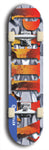 Jawn brand North American maple skateboard deck designed by underground artist BellyRash -- available in widths between 7.5 to 8.5 inches in both mellow concave and steep concave shapes. 