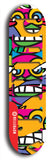 Jawn brand North American maple skateboard deck designed by underground artist BellyRash -- available in widths between 7.5 to 8.5 inches in both mellow concave and steep concave shapes. 