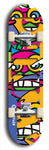 Jawn brand North American maple skateboard deck designed by underground artist BellyRash -- available in widths between 7.5 to 8.5 inches in both mellow concave and steep concave shapes. 