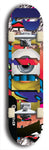 Jawn brand North American maple skateboard deck designed by underground artist BellyRash -- available in widths between 7.5 to 8.5 inches in both mellow concave and steep concave shapes. 