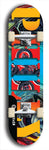 Jawn brand North American maple skateboard deck designed by underground artist BellyRash -- available in widths between 7.5 to 8.5 inches in both mellow concave and steep concave shapes. 