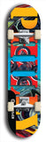 Jawn brand North American maple skateboard deck designed by underground artist BellyRash -- available in widths between 7.5 to 8.5 inches in both mellow concave and steep concave shapes. 