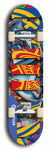 Jawn brand North American maple skateboard deck designed by underground artist BellyRash -- available in widths between 7.5 to 8.5 inches in both mellow concave and steep concave shapes. 