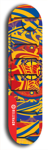 Jawn brand North American maple skateboard deck designed by underground artist BellyRash -- available in widths between 7.5 to 8.5 inches in both mellow concave and steep concave shapes. 