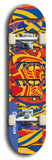 Jawn brand North American maple skateboard deck designed by underground artist BellyRash -- available in widths between 7.5 to 8.5 inches in both mellow concave and steep concave shapes. 