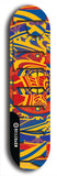 Jawn brand North American maple skateboard deck designed by underground artist BellyRash -- available in widths between 7.5 to 8.5 inches in both mellow concave and steep concave shapes. 
