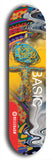 North American maple skateboard deck designed by underground artist BellyRash -- available in widths between 7.5 to 8.5 inches in both mellow concave and steep concave shapes.