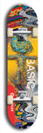 North American maple skateboard deck designed by underground artist BellyRash -- available in widths between 7.5 to 8.5 inches in both mellow concave and steep concave shapes.