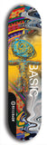 North American maple skateboard deck designed by underground artist BellyRash -- available in widths between 7.5 to 8.5 inches in both mellow concave and steep concave shapes.