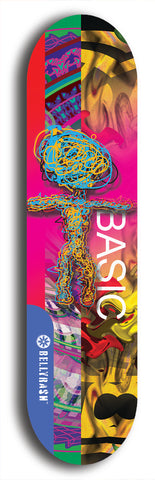 North American maple skateboard deck designed by underground artist BellyRash -- available in widths between 7.5 to 8.5 inches in both mellow concave and steep concave shapes.