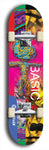 North American maple skateboard deck designed by underground artist BellyRash -- available in widths between 7.5 to 8.5 inches in both mellow concave and steep concave shapes.