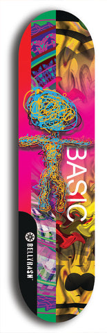 North American maple skateboard deck designed by underground artist BellyRash -- available in widths between 7.5 to 8.5 inches in both mellow concave and steep concave shapes.