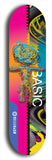 North American maple skateboard deck designed by underground artist BellyRash -- available in widths between 7.5 to 8.5 inches in both mellow concave and steep concave shapes.