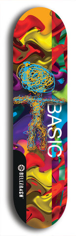 North American maple skateboard deck designed by underground artist BellyRash -- available in widths between 7.5 to 8.5 inches in both mellow concave and steep concave shapes.