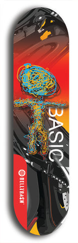 North American maple skateboard deck designed by underground artist BellyRash -- available in widths between 7.5 to 8.5 inches in both mellow concave and steep concave shapes.