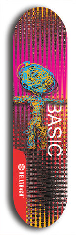 North American maple skateboard deck designed by underground artist BellyRash -- available in widths between 7.5 to 8.5 inches in both mellow concave and steep concave shapes.