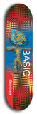 North American maple skateboard deck designed by underground artist BellyRash -- available in widths between 7.5 to 8.5 inches in both mellow concave and steep concave shapes.