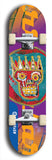 North American maple skateboard deck designed by underground artist BellyRash -- available in widths between 7.5 to 8.5 inches in both mellow concave and steep concave shapes. Artwork: street art and abstract with Seattle Central skull logo