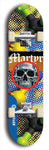 North American maple skateboard deck designed by underground artist BellyRash -- available in widths between 7.5 to 8.5 inches in both mellow concave and steep concave shapes. Artwork: street art and street artist and Martyr logo