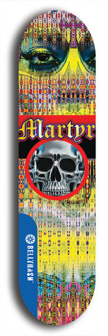 Martyr #19: Limited Edition, Blue Logo Skateboard Deck