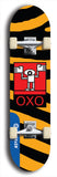 North American maple skateboard deck designed by underground artist BellyRash -- available in widths between 7.5 to 8.5 inches in both mellow concave and steep concave shapes. Artwork: street art and abstract with OXO skateboard logo