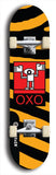 North American maple skateboard deck designed by underground artist BellyRash -- available in widths between 7.5 to 8.5 inches in both mellow concave and steep concave shapes. Artwork: street art and abstract with OXO skateboard logo