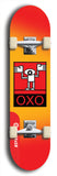 North American maple skateboard deck designed by underground artist BellyRash -- available in widths between 7.5 to 8.5 inches in both mellow concave and steep concave shapes. Artwork: street art and abstract with OXO skateboard logo