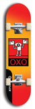 North American maple skateboard deck designed by underground artist BellyRash -- available in widths between 7.5 to 8.5 inches in both mellow concave and steep concave shapes. Artwork: street art and abstract with OXO skateboard logo