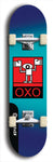 North American maple skateboard deck designed by underground artist BellyRash -- available in widths between 7.5 to 8.5 inches in both mellow concave and steep concave shapes. Artwork: street art and abstract with OXO skateboard logo