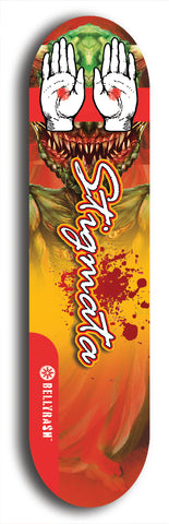 Stigmata #4: Limited Edition, Red Logo Skateboard Deck