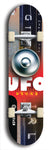 North American maple skateboard deck designed by underground artist BellyRash -- available in widths between 7.5 to 8.5 inches in both mellow concave and steep concave shapes. Artwork: UFO logo.