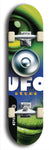 North American maple skateboard deck designed by underground artist BellyRash -- available in widths between 7.5 to 8.5 inches in both mellow concave and steep concave shapes. Artwork: UFO logo.