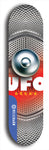 North American maple skateboard deck designed by underground artist BellyRash -- available in widths between 7.5 to 8.5 inches in both mellow concave and steep concave shapes. Artwork: UFO logo.