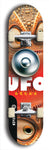 North American maple skateboard deck designed by underground artist BellyRash -- available in widths between 7.5 to 8.5 inches in both mellow concave and steep concave shapes. Artwork: UFO logo.
