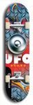 North American maple skateboard deck designed by underground artist BellyRash -- available in widths between 7.5 to 8.5 inches in both mellow concave and steep concave shapes. Artwork: UFO logo.