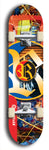 North American maple skateboard deck designed by underground artist BellyRash -- available in widths between 7.5 to 8.5 inches in both mellow concave and steep concave shapes. Artwork: street art and street artist and R skateboard logo