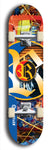 North American maple skateboard deck designed by underground artist BellyRash -- available in widths between 7.5 to 8.5 inches in both mellow concave and steep concave shapes. Artwork: street art and street artist and R skateboard logo