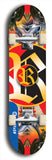 North American maple skateboard deck designed by underground artist BellyRash -- available in widths between 7.5 to 8.5 inches in both mellow concave and steep concave shapes. Artwork: street art and street artist and R skateboard logo