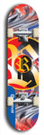 North American maple skateboard deck designed by underground artist BellyRash -- available in widths between 7.5 to 8.5 inches in both mellow concave and steep concave shapes. Artwork: street art and street artist and R skateboard logo