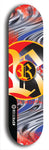 North American maple skateboard deck designed by underground artist BellyRash -- available in widths between 7.5 to 8.5 inches in both mellow concave and steep concave shapes. Artwork: street art and street artist and R skateboard logo