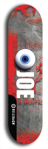 Eyeball Joe #48: Black Logo Skateboard Deck