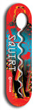 North American maple skateboard deck designed by underground artist BellyRash -- available in widths between 7.5 to 8.5 inches in both mellow concave and steep concave shapes. Artwork: street art and street artist and Squirt skateboard brand logo