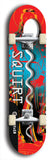 North American maple skateboard deck designed by underground artist BellyRash -- available in widths between 7.5 to 8.5 inches in both mellow concave and steep concave shapes. Artwork: street art and street artist and Squirt skateboard brand logo