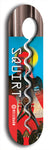 North American maple skateboard deck designed by underground artist BellyRash -- available in widths between 7.5 to 8.5 inches in both mellow concave and steep concave shapes. Artwork: street art and street artist and Squirt skateboard brand logo