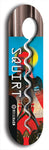 North American maple skateboard deck designed by underground artist BellyRash -- available in widths between 7.5 to 8.5 inches in both mellow concave and steep concave shapes. Artwork: street art and street artist and Squirt skateboard brand logo