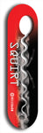 North American maple skateboard deck designed by underground artist BellyRash -- available in widths between 7.5 to 8.5 inches in both mellow concave and steep concave shapes. Artwork: street art and street artist and Squirt skateboard brand logo